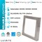 Luxrite 4 Inch Square LED Flush Mount Light 3 CCT Selectable 3000K-5000K 10W 600LM Dimmable Brushed Nickel LR23591 LR23679-1PK - alternate 4